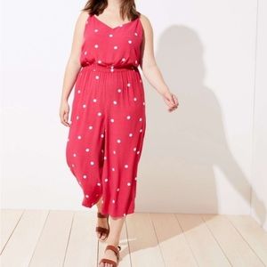 🇺🇸Independence Day Sale 
Loft Pink Polkadot Romper #006